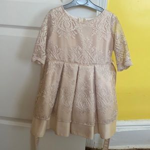 Stunning lace blush short girls dress